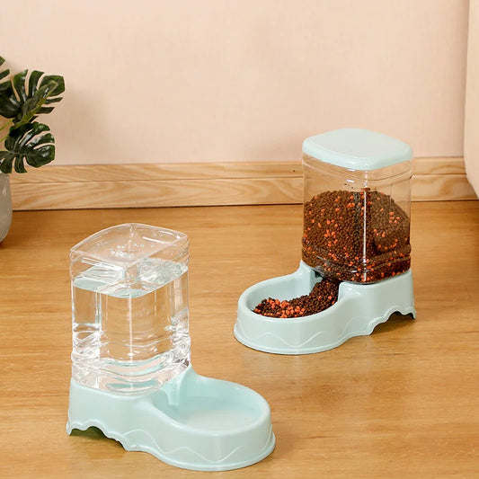 Cat Pet Automatic Feeder Drinking Bowl Large Capacity Dog 3.8L