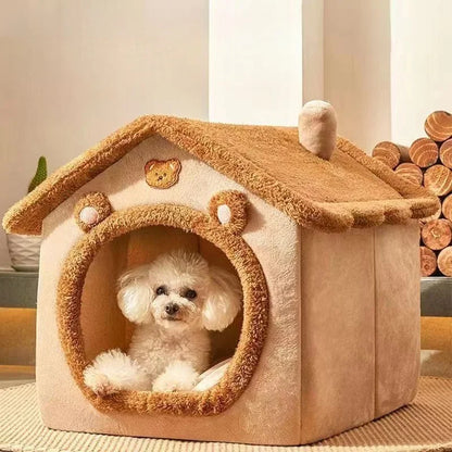 Soft Cat Bed Deep Sleep House Dog Cat Winter House