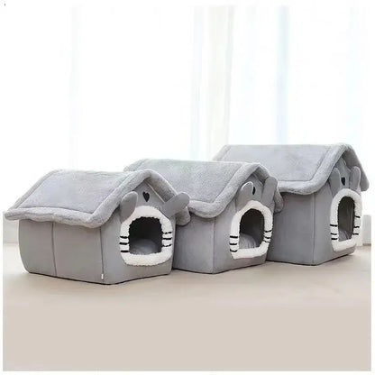 Indoor Warm Dog House Soft Pet Bed Tent House Dog Kennel Cat Bed