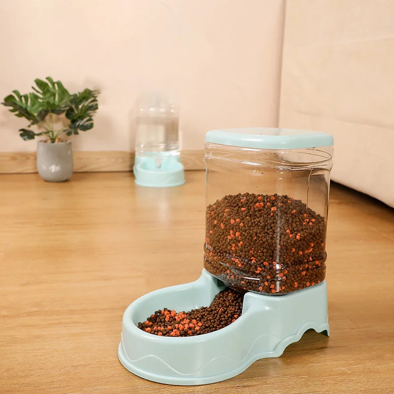 Cat Pet Automatic Feeder Drinking Bowl Large Capacity Dog 3.8L