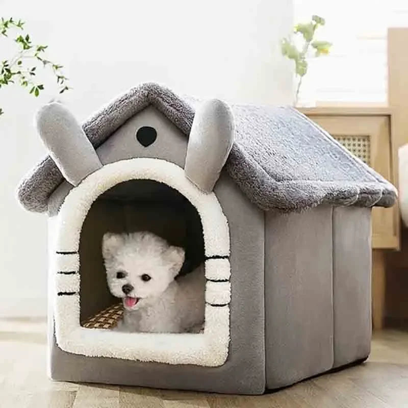 Indoor Warm Dog House Soft Pet Bed Tent House Dog Kennel Cat Bed